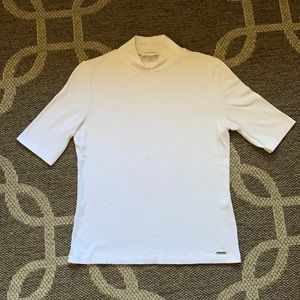 Calvin Klein half sleeve turtle neck blouse